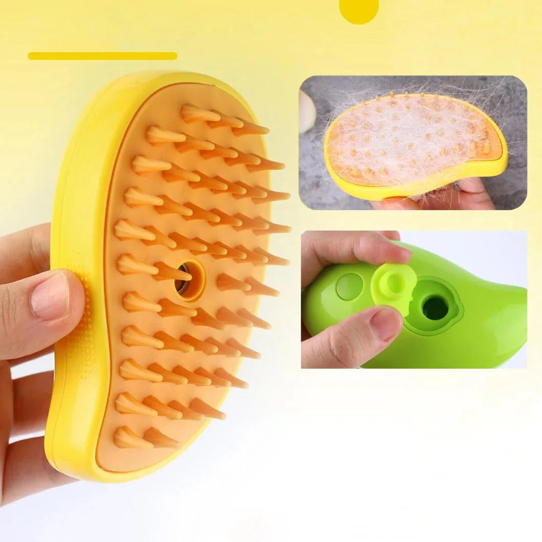 Spray floating hair comb