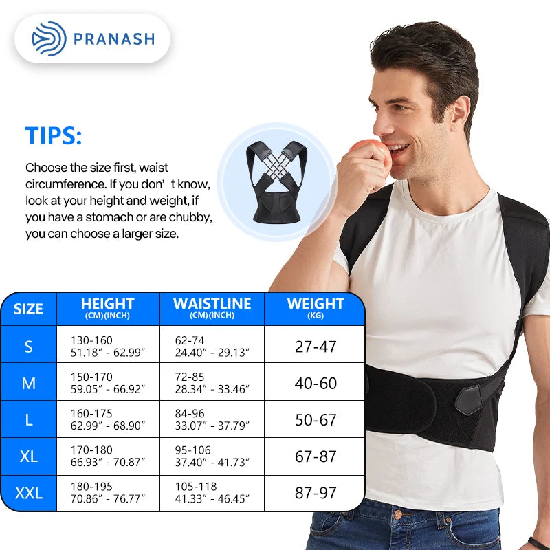 Adjustable Back Posture Belt - Gym Unisex