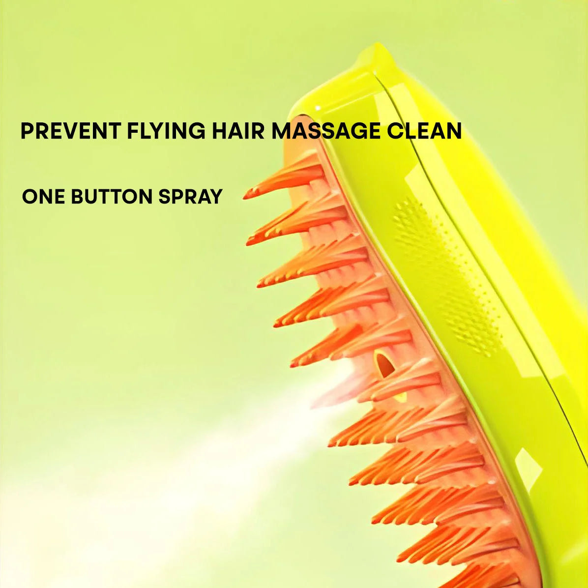 Spray floating hair comb