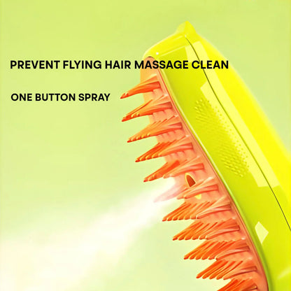 Spray floating hair comb